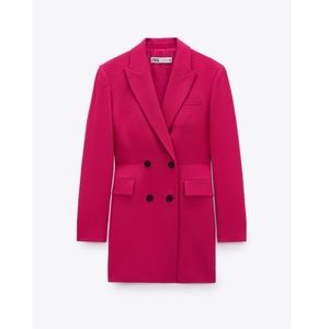Zara pink blazer dress